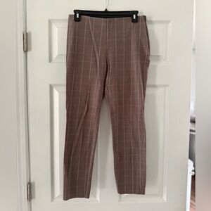 Women's Brown Checkered Pants